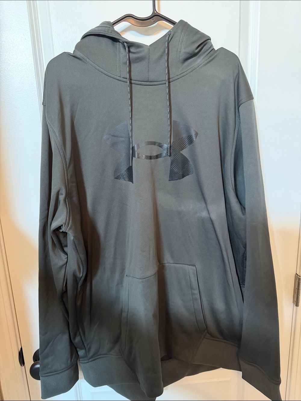 Under Armour Men's Olive Green Zip-Up Hoodie with Logo